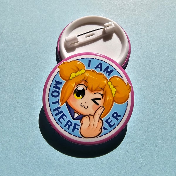 Button Pin Badge: Cute but Rude Girl