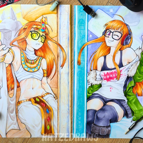 Persona 5 Futaba Sakura: True Self - Poster prints of original copic drawing