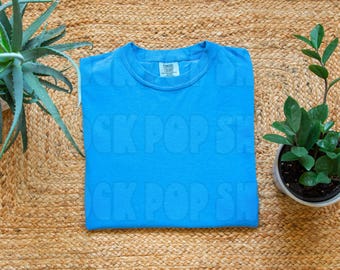 Royal Caribbean Comfort Colors 1717 Mockup Royal Caribbean | C1717 Shirt Mockup Royal Caribbean Comfort Colors 1717 Royal Caribbean Mockup