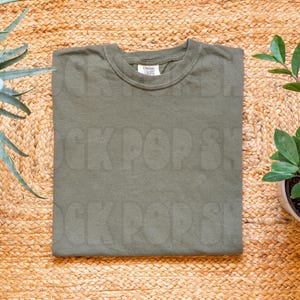 Sage Comfort Colors 1717 Mockup Sage | C1717 Mockup Sage Comfort Colors 1717 Sage Mockup