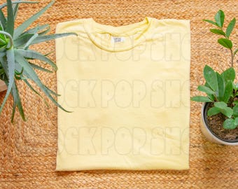 Comfort Colors 1717 Banana T-Shirt Mockup (Digital Download)