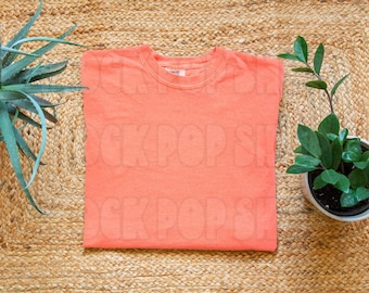 Bright Salmon Comfort Colors 1717 Shirt Mockup (Digital Download)