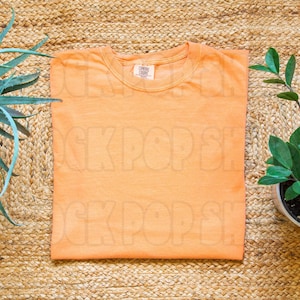 Melon Comfort Colors 1717 Mockup Melon | C1717 Mockup Melon Comfort Colors 1717 Melon Mockup