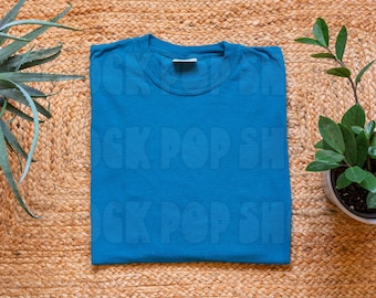 Comfort Colors 1717 Mockup | Topaz Blue T-Shirt (Digital Download)