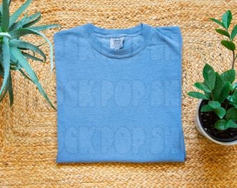 Blue Jean Comfort Colors 1717 Shirt Mockup