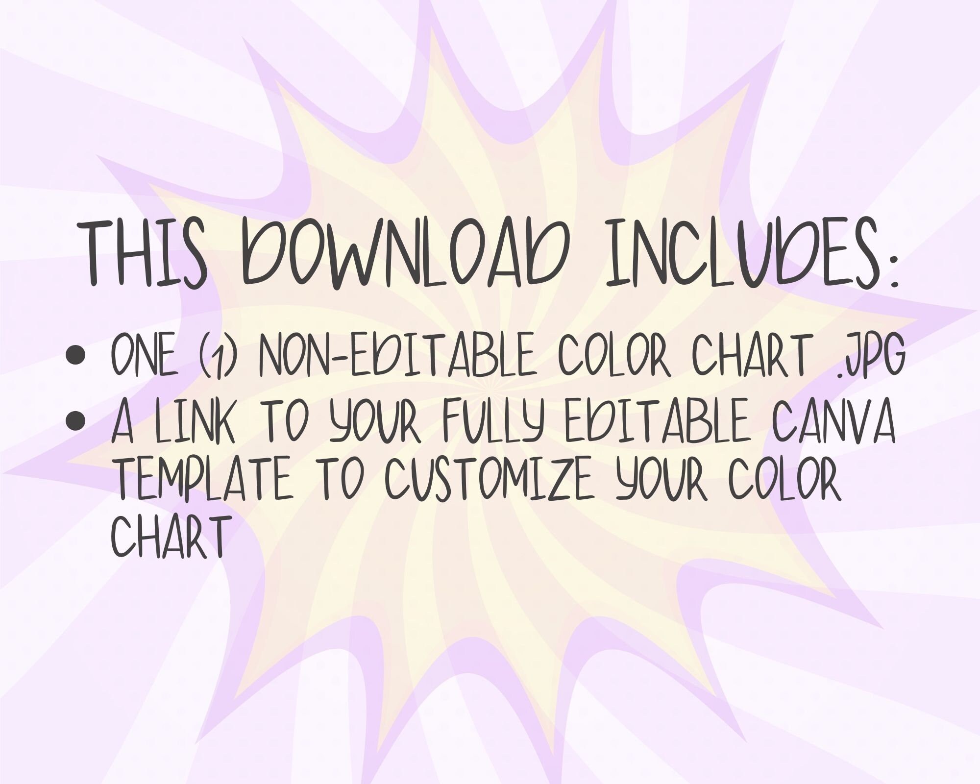 Oracal 651 Vinyl Color Options Editable Color Chart Canva Template - Etsy