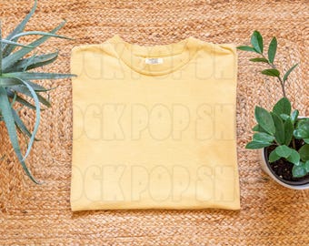 Mustard Comfort Colors 1717 Shirt Mockup (Digital Download)