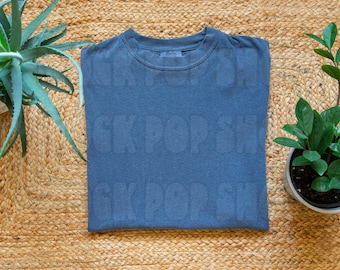 Comfort Colors 1717 Denim T-Shirt Mockup (Digital Download)