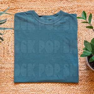 Blue Spruce Comfort Colors 1717 Mockup Blue Spruce | C1717 Shirt Mockup Blue Spruce Comfort Colors 1717 Blue Spruce Mockup