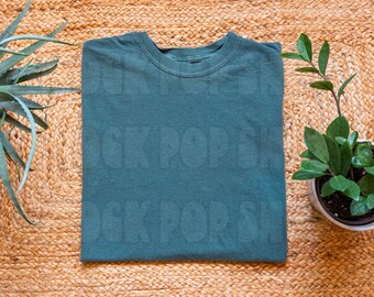 Blue Spruce Comfort Colors 1717 Shirt Mockup