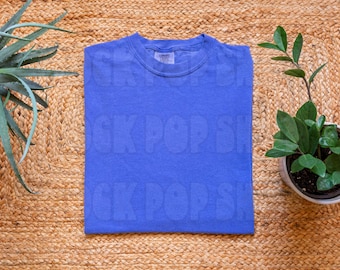 Periwinkle Comfort Colors 1717 Mockup Periwinkle | C1717 Shirt Mockup Periwinkle Comfort Colors 1717 Periwinkle Mockup