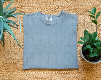 Comfort Colors 1717 Grey T-Shirt Mockup (Digital Download)
