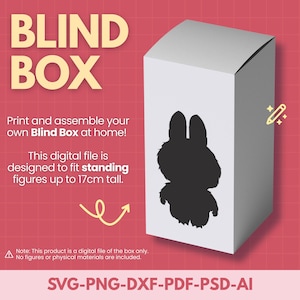 Blind Box Template: Gift Box SVG, AI, PDF (A3 Printable) Separate Cut/Score Lines