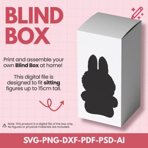 Blind Box Template SVG: Printable Gift Box, DIY Packaging (Digital Download, A3, 2 Sheets)