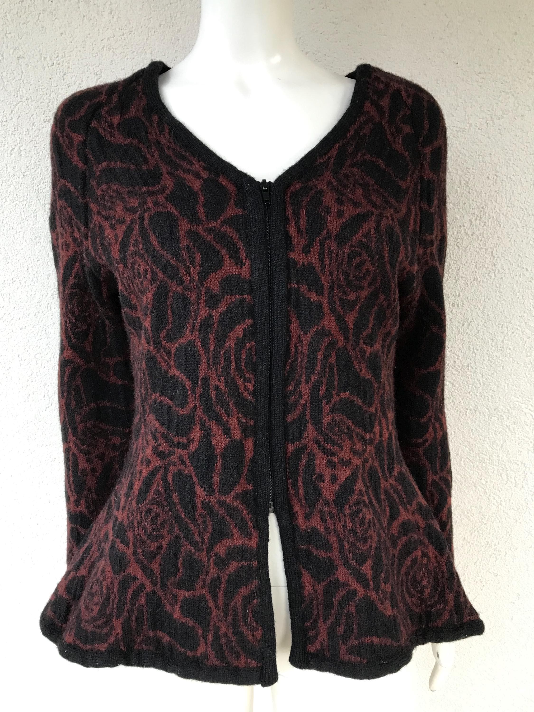 Cardigan Eddie Bauer - Taille XL - Tricot Boutonné Avec Motif Câble - Coton Mélangé - Occasion Très Bon état