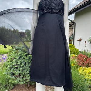 vintage monsoon silk dress Vintage Monsoon Silk Maxi Dress, Sleeveless V-neck, Size UK14