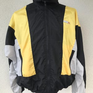 Vintage jaren 80, jaren 90 shelljack sportjas windjack Old School jas Ellesse trainingspak retro lichtgewicht sport track windjack medium