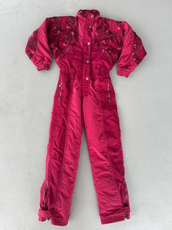 Vintage 1990s Rucanor Ski Suit Skiing Overalls One Piece Women's Snow Suit Winter Sportwear Ski Jumpsuit Snowboard Suit Size XL