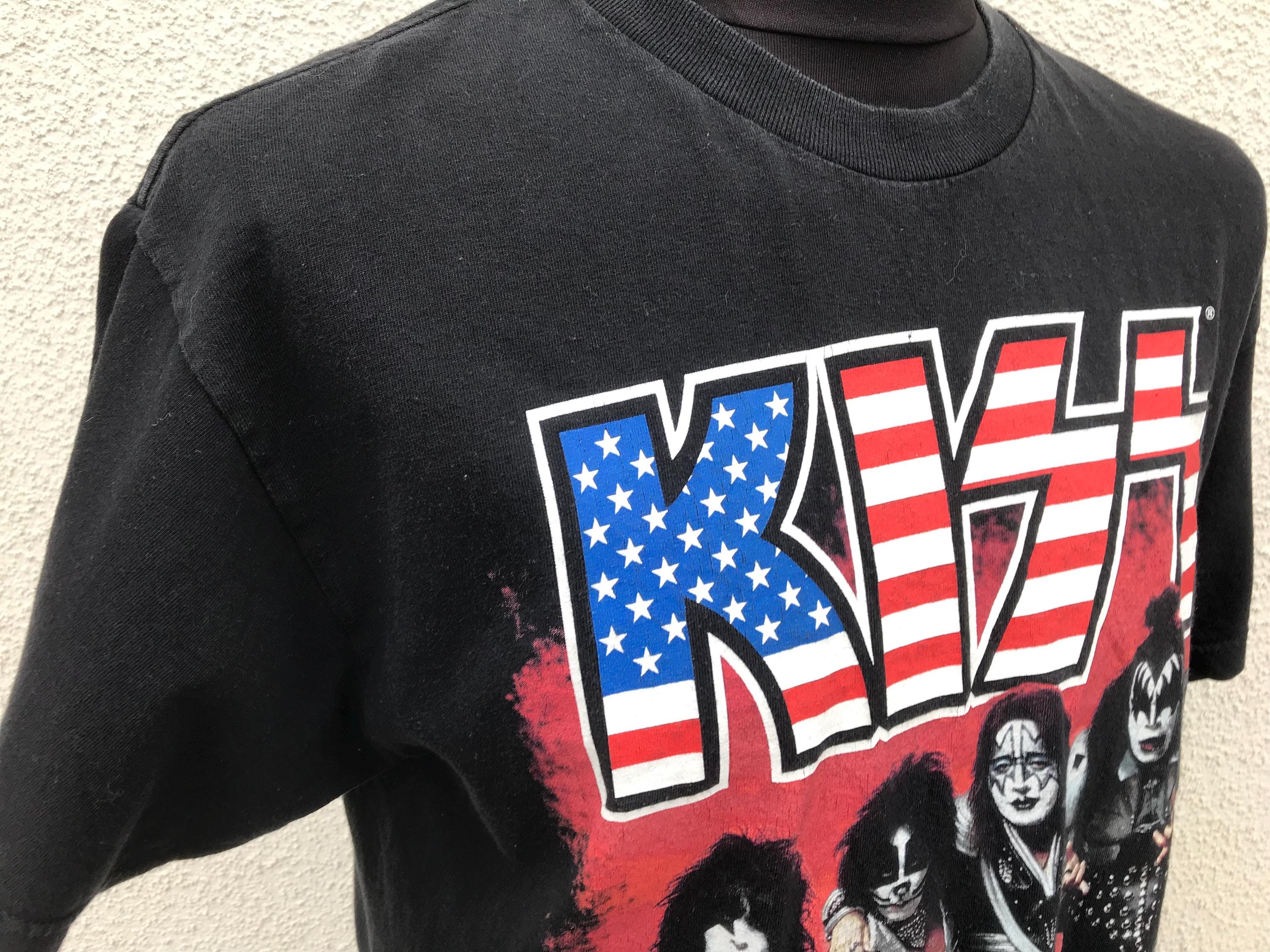 ヴィンテージ キッス ハードロック シャツ KISS ブラック ハードロック 