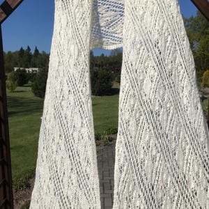 Vintage VARMA Mohair Cream Scarf From Iceland Wool Scarf Long Shawl Mohair Wool Scarf Knit Mohair Scarf Mohair Blanket Scarf Mohair Shawl