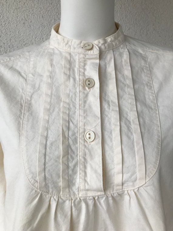 80s oversized shirt Summer Cotton Top Women Shirt… - image 5