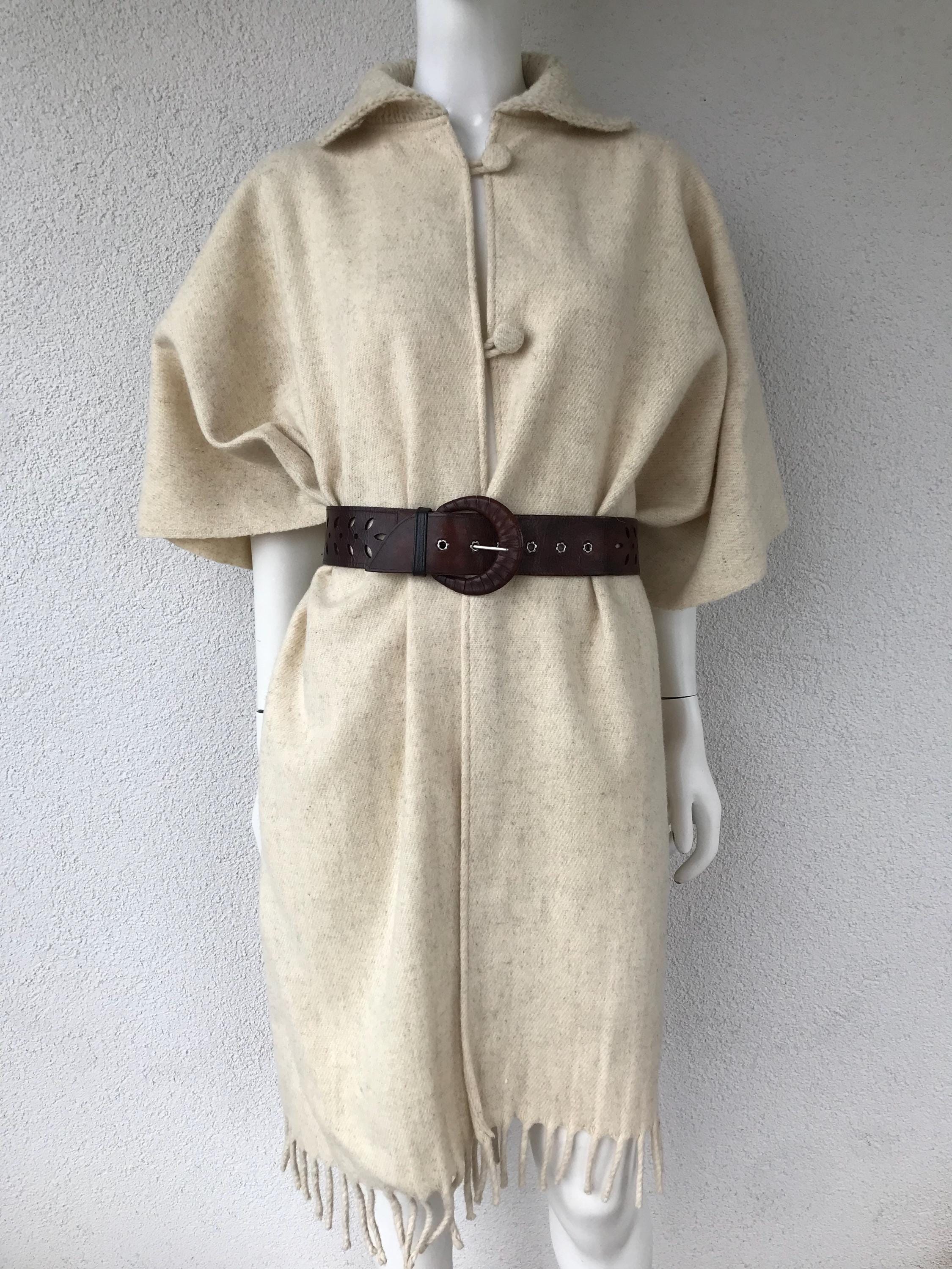 80s Wool Cape - Etsy