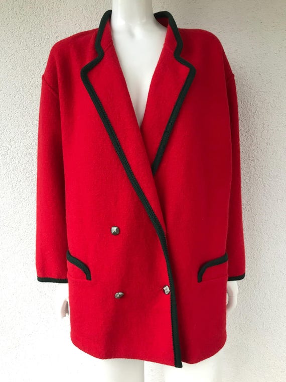 70s 80s EURO boiled wool tirolean jacket 【公式通販】