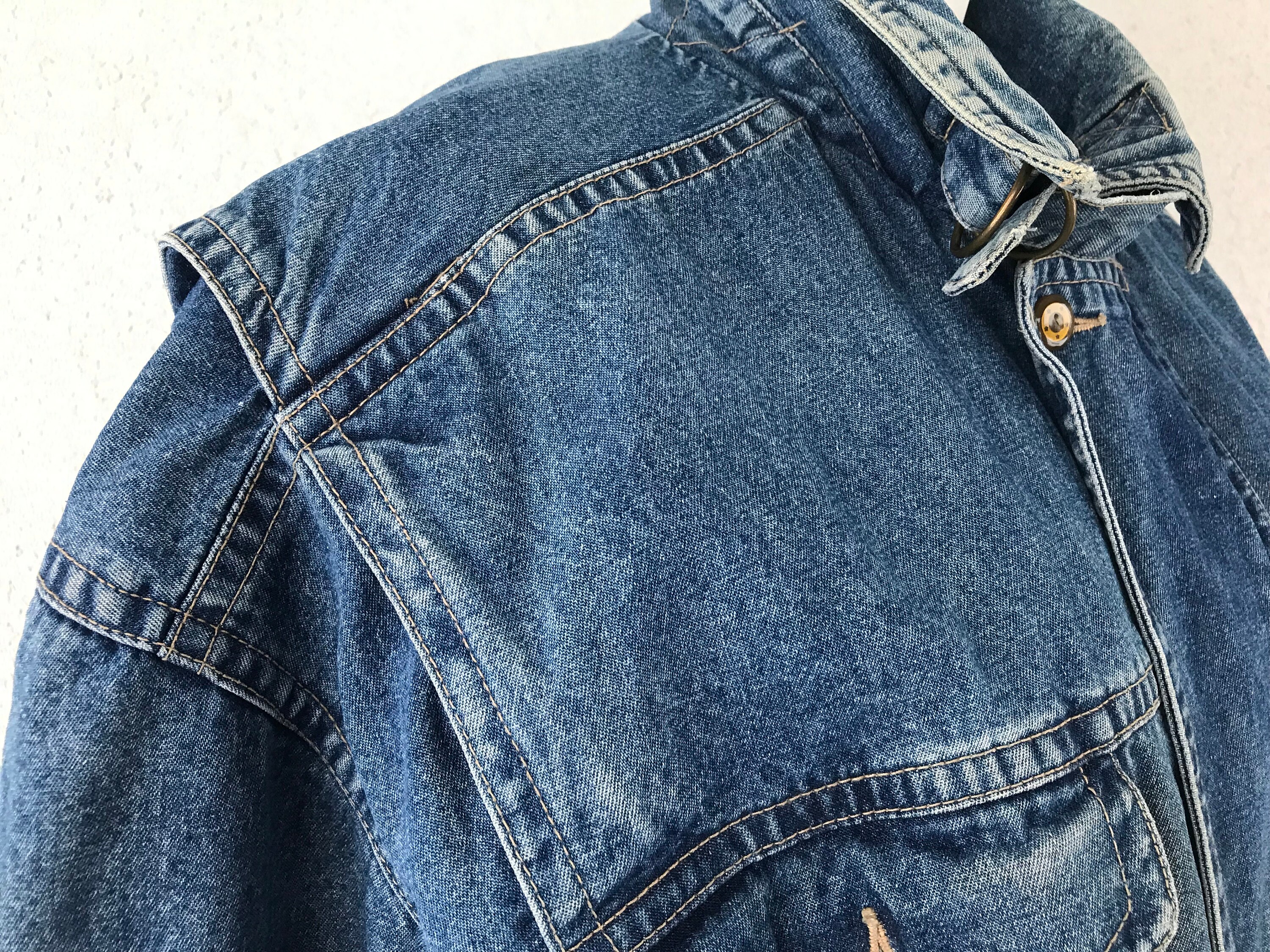 PLT Vintage Wash Oversized Boyfriend Denim Jacket | Denim