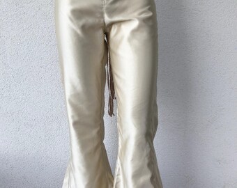 Vintage Tour Line by Sduh Women's Black Lace up Leather Pant