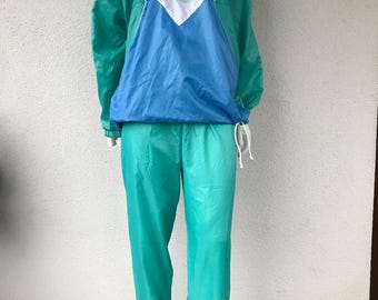 Vintage 80s New Line Track Jacket and Track Pants Running Tracksuit Retro Tracksuit Vtg Track Jacket Vintage Track Pants Two Piece Set M