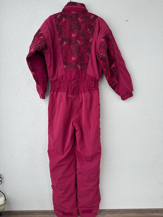 Vintage 1990s Rucanor Ski Suit Skiing Overalls One Piece Women's Snow Suit Winter Sportwear Ski Jumpsuit Snowboard Suit Size XL View 4