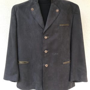 Vintage LANDHAUS Mens Trachten Jacket Austrian Folk Jacket Traditional Tyrol Blazer Oktoberfest Costume Jacket German Bavarian Alpen Jacket
