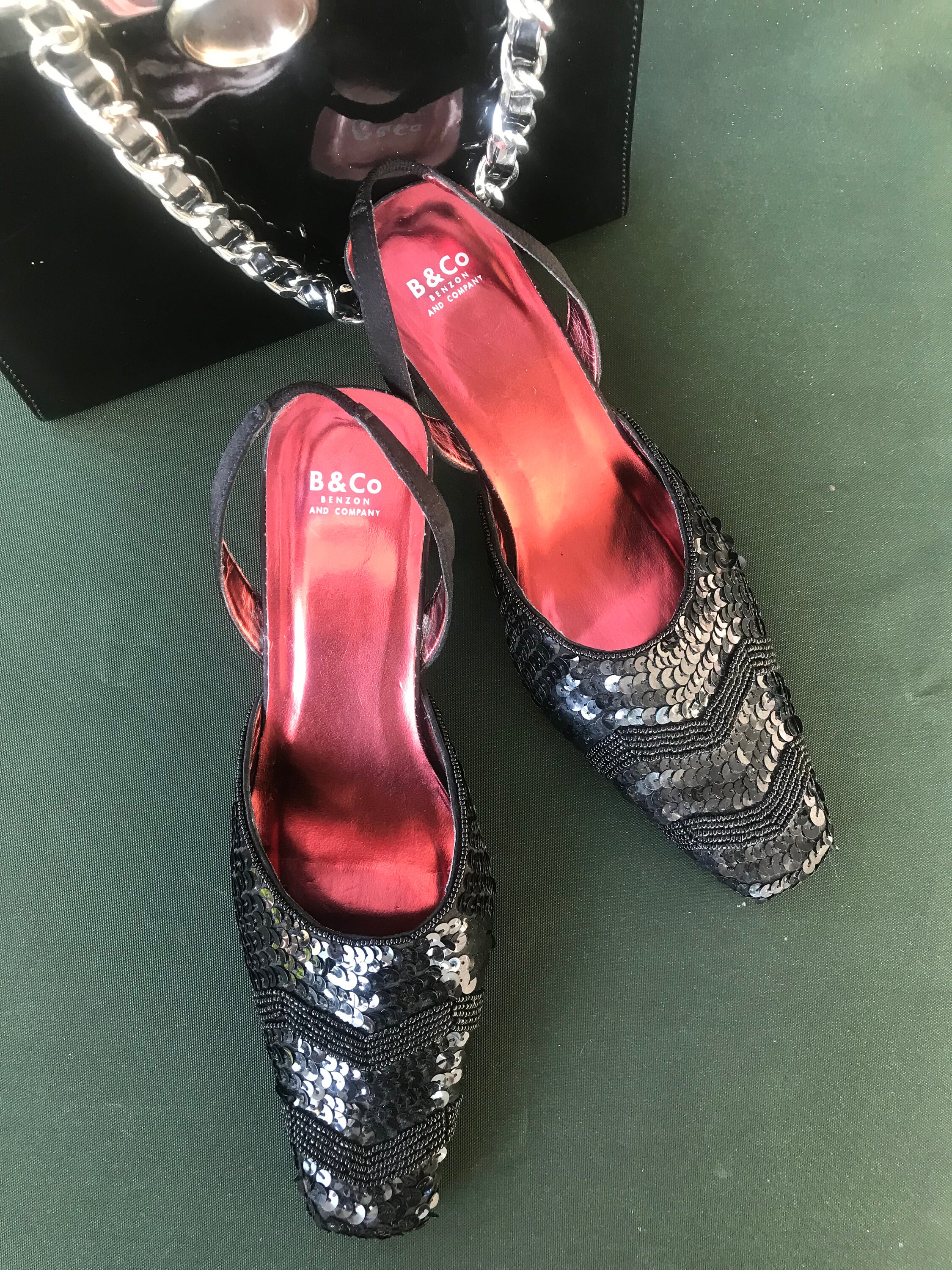 Ladies evening mules best sale