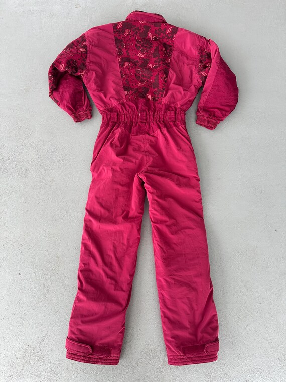 Vintage 1990s Rucanor Ski Suit Skiing Overalls One Piece Women's Snow Suit Winter Sportwear Ski Jumpsuit Snowboard Suit Size XL View 2