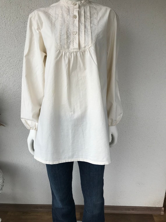 80s oversized shirt Summer Cotton Top Women Shirt… - image 4