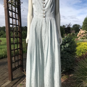Vintage Berwin & Wolff Long Austrian Dirndl Dress Oktoberfest Sleeveless Dress Bavarian Tirol Trachten Festival Traditional Outfit Size M/L