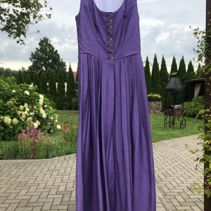 Vintage Berwin & Wolff Dirndl Dress Austrian German Folk Dress Light Purple Dress Trachten Corset Dress Cottage Core Style Oktoberfest Small