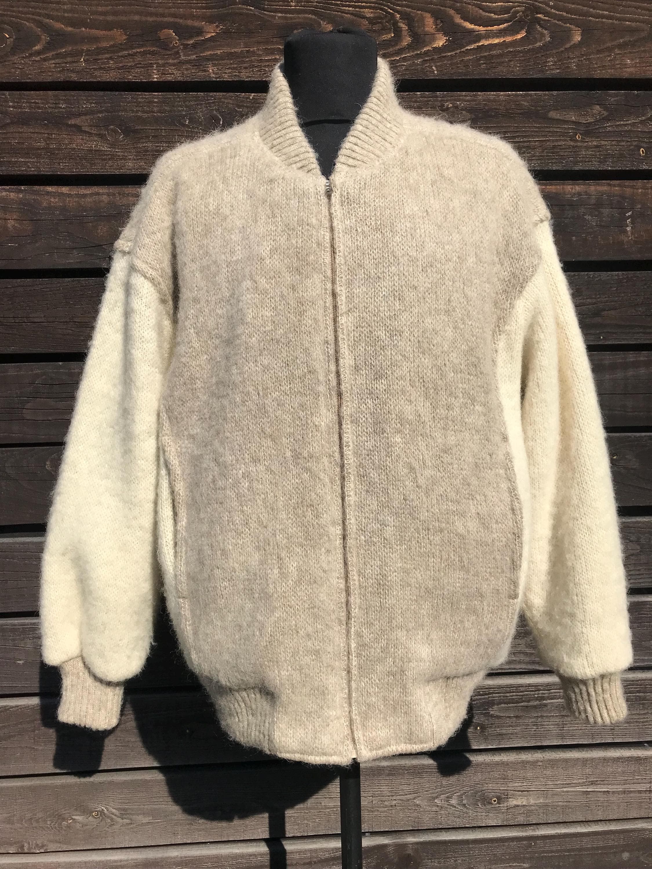 アイスランド製　vintage ウール　ニットコート　ヒルダ　ヴィンテージ　古着 極暖・希少】アイスランド製 HILDA ヴィンテージ ウールロングコート