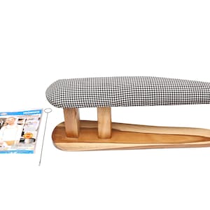 Table top Wooden Ironing board, Tailor shoulder board, sleeve ironing board, ironing mesh, loop turner