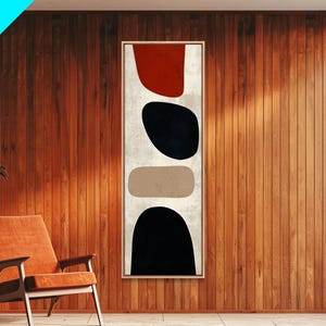 Framed Canvas Print Modern Geometric Wall Art Boho Minimalist Style Abstract Above Couch Art Ideal Living Room Bedroom Art Wall Decor