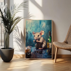 This Rat Has a Problem! Framed Canvas Print NUEVART