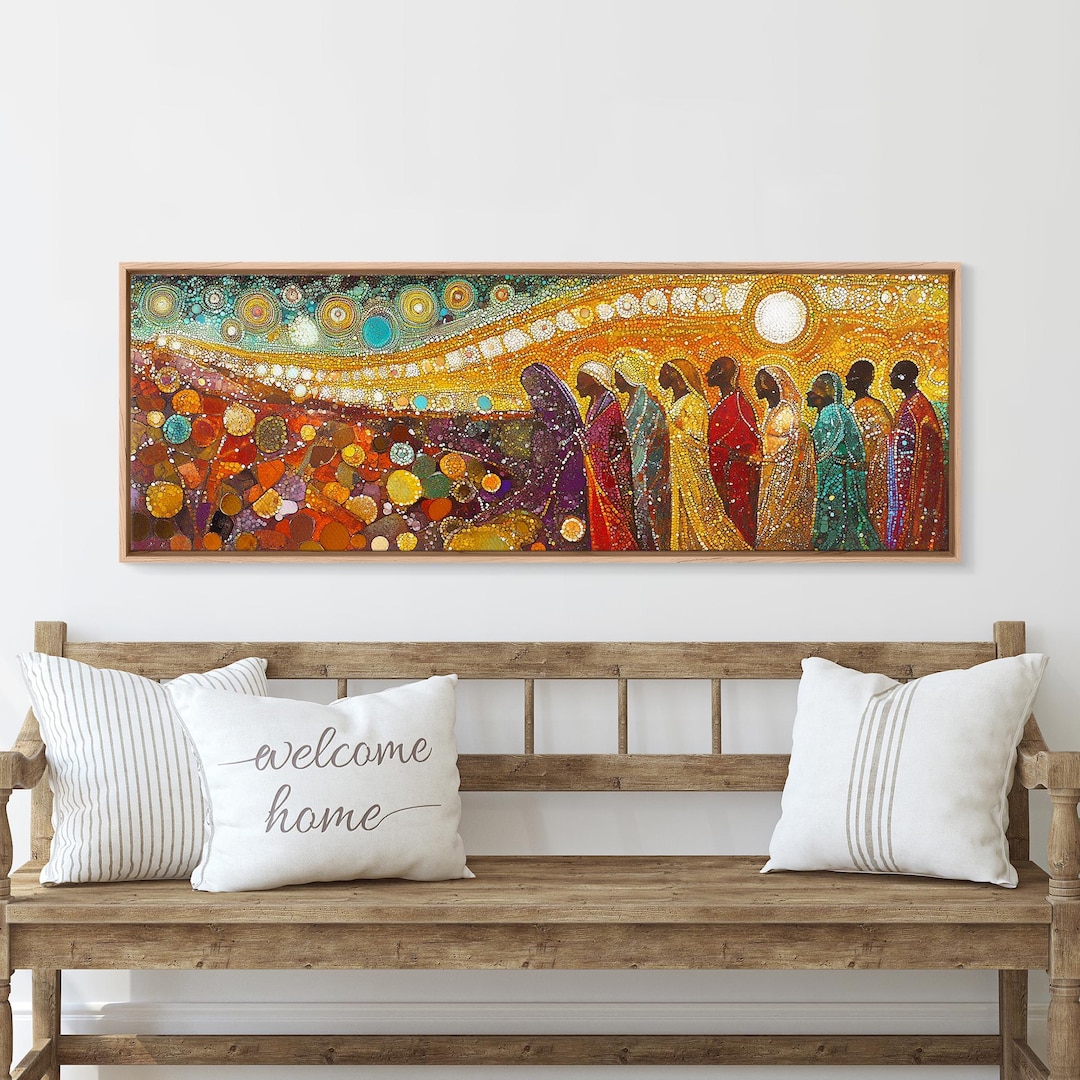 Raising of Lazarus Lent Theme Christian Art Print | Large Framed Canvas ...
