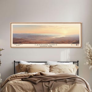 Canyonlands National Park Panoramic Art Print: Utah Travel Poster