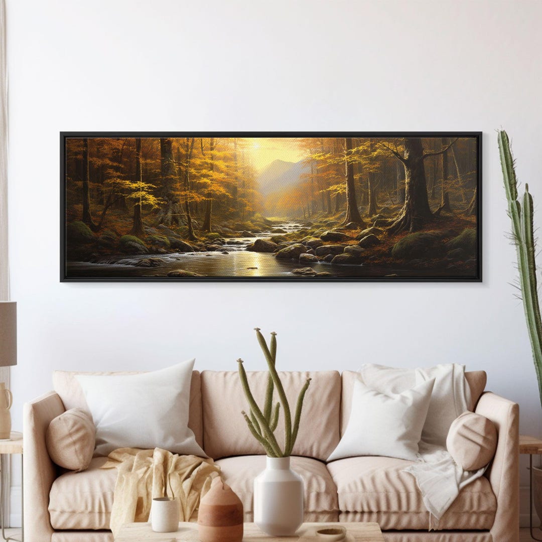 Fall Forest Canvas Print: Panoramic Autumn Landscape Wall Art - Etsy