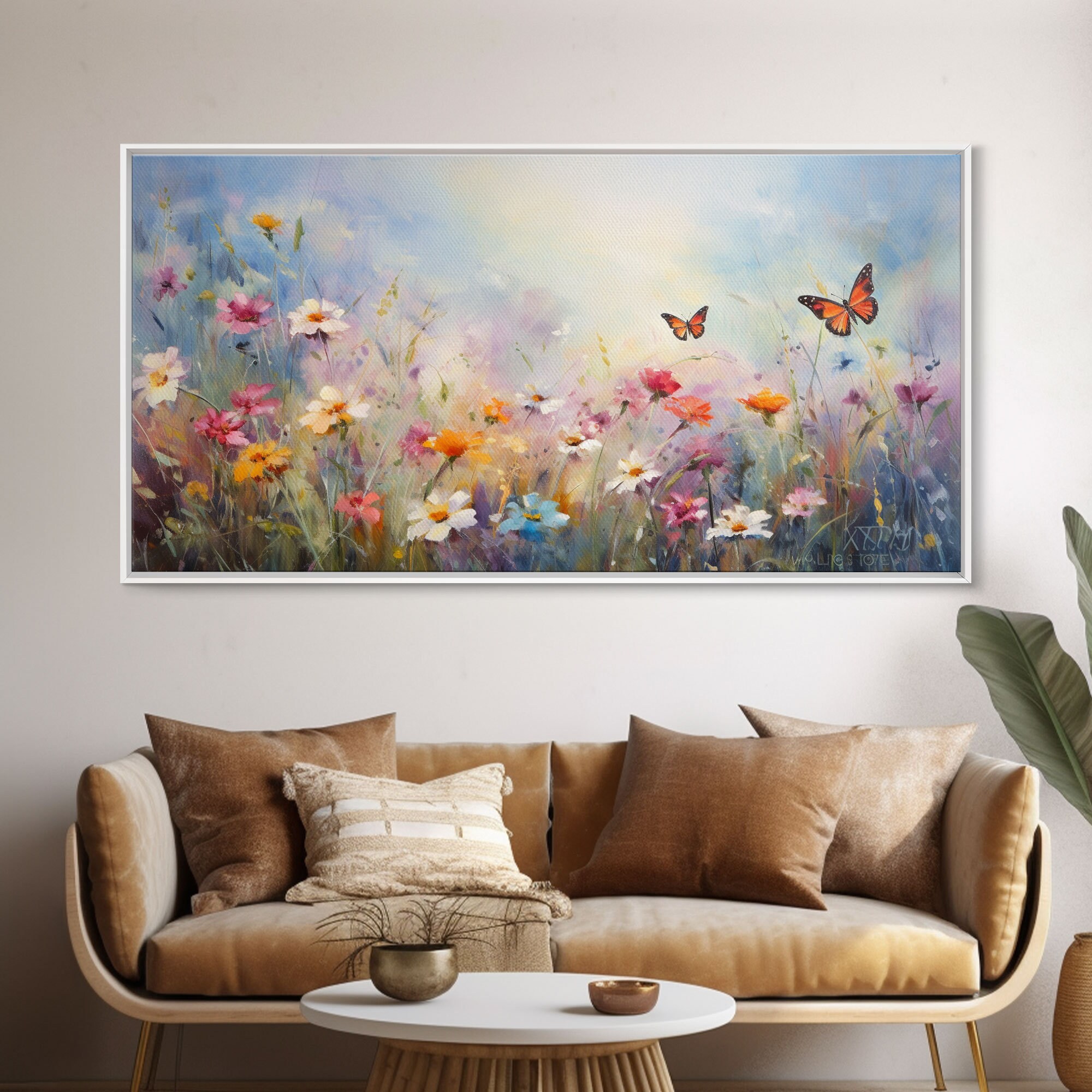 あかり パネル NWT キャンバスウォールアート 中国の花と鳥の絵 アートワーク ホーム