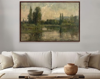 NuevArt Vintage Fine Art Landscape Art Print | Vintage Painting | Wall Art | Large Print | Landscape Painting | Fall Art Print