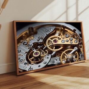 Watch Mechanism Canvas Art: Clock Gears Wall Decor Bild 18