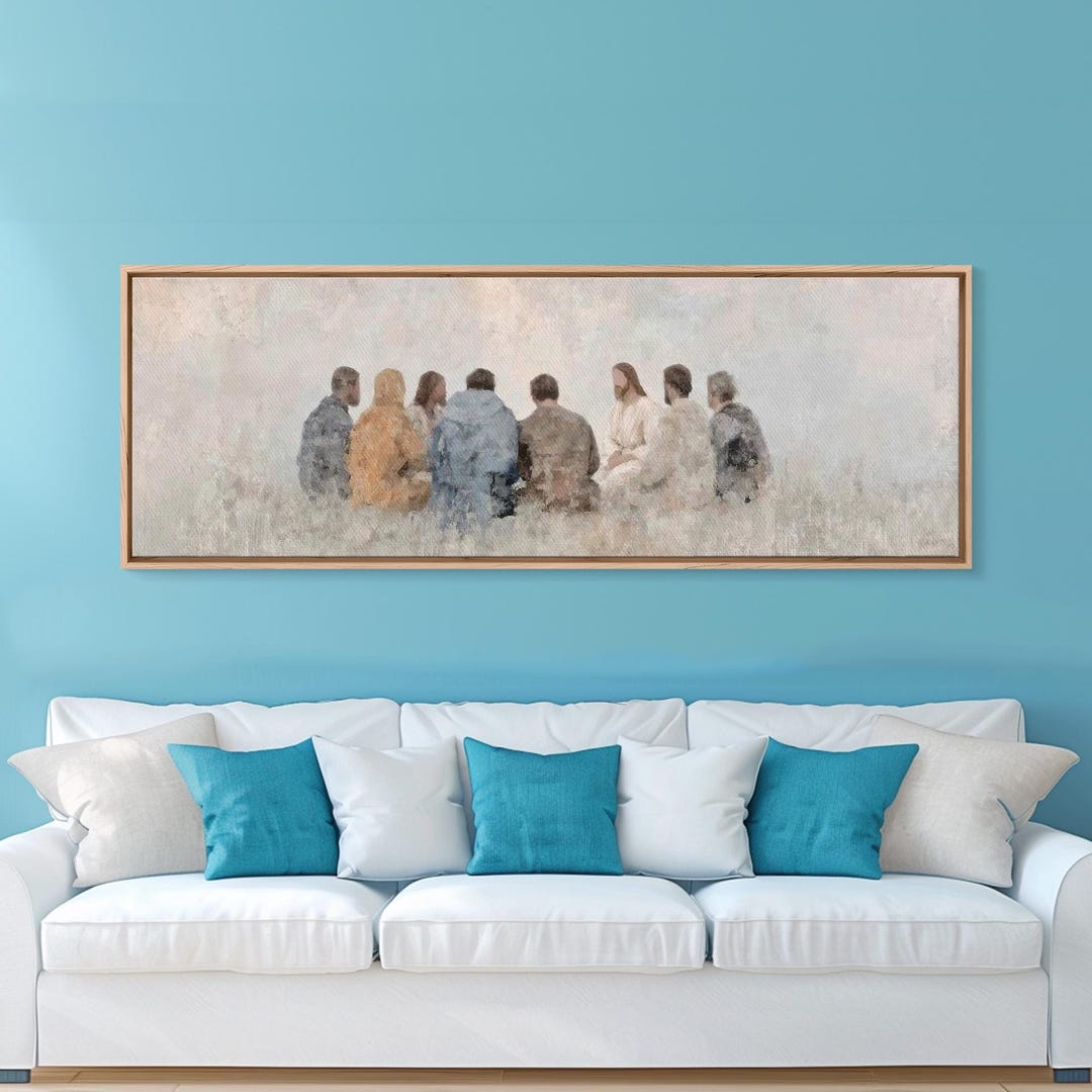 Quiet Covenant - Framed Canvas Print - Panoramic Frame - Christian Art ...