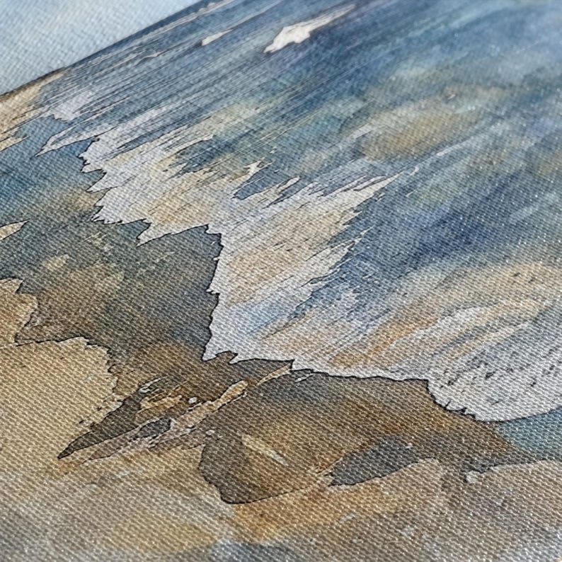 Gulf Shores Public Beach, Alabama Watercolor Print, Vacation Gift, Wall