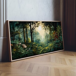 Jungle Canvas Art: Forest Wall Print, Panoramic Landscape immagine 16